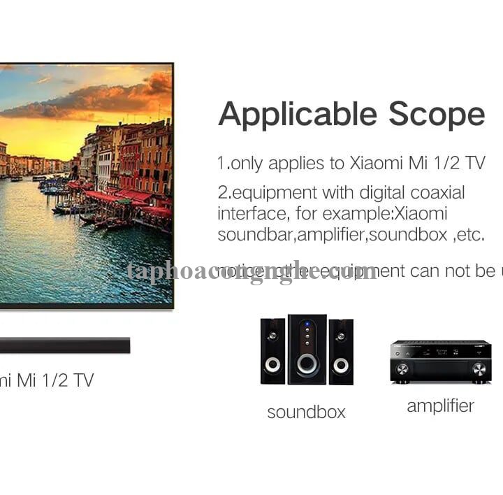 Ugreen 20734 3M chỉ dùng cho tv xiaomi màu Xám Cáp âm thanh bông sen Coaxial sang 3.5mm dương cao cấp AV132 30020734